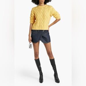 RE/DONE XS
Cable-knit cotton-blend sweater